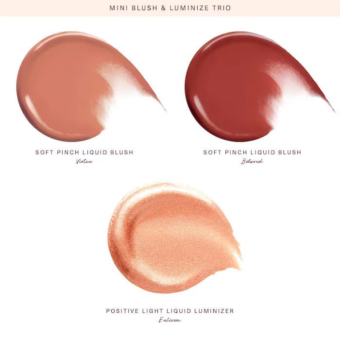 Mini Blush and Luminize Trio-Rare Beauty